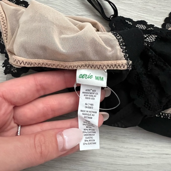 Aerie Mesh / Lace Black Bralettle - Picture 6 of 6